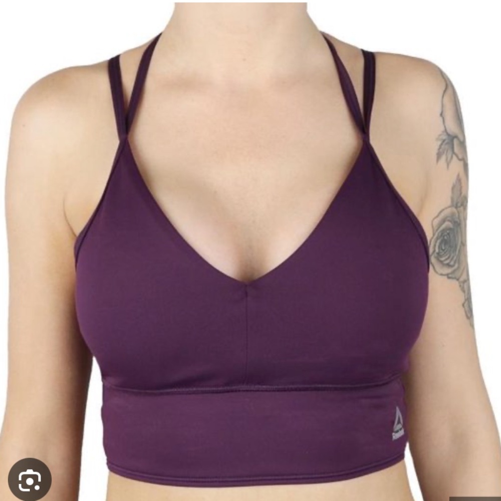 Reebok Les Mills Purple Racerback Sports Bra